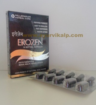 Millennium Herbal Care, EROZEN, 10 Softgel Capsules, Sexual Health, Vigour, Vitality